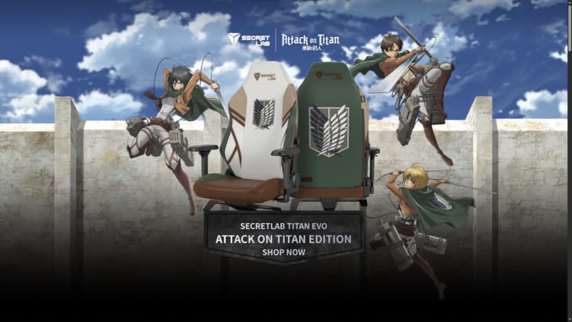 Secretlab X Attack on Titan